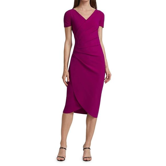 Chiara Boni La Petite Robe Ajak Jersey Wrap Dress US 8 $695 - Picture 5 of 12